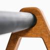 WOODPOWER PowerBars Wooden Parallettes for Push-Ups, Handstands, Yoga & Calisthenics, Non-Slip, Indoor & Outdoor, Joint-Friendly, Bodyweight Training (XL, Brown) view 4