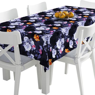 HEKO PANELS Washable Tablecloth, Roses and Birds, 140 x 110 cm