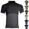 Men's Short-Sleeve Tactical Combat Shirt, Camouflage Slim Fit view 2