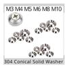 Stainless Steel Countersunk Conical Washers, M3–M10, 5/10 pcs (10 pcs) view 4