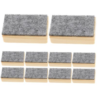 Small Chalkboard Erasers with Felt, 10 Pieces