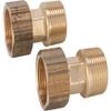 Threaded Brass Union Fitting Set DN65 (2 1/2 in), 2-Pack, Male Thread x Union Nut view 1