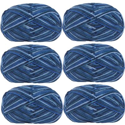 SDNAM 37-Color Crochet and Knitting Yarn, 50 g Pastel Acrylic/Cotton Yarn for Beginners