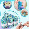 SDNAM 37-Color Crochet and Knitting Yarn, 50 g Pastel Acrylic/Cotton Yarn for Beginners view 3