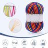 SDNAM 37-Color Crochet and Knitting Yarn, 50 g Pastel Acrylic/Cotton Yarn for Beginners view 4