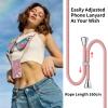 Phoona Glitter Lanyard Case for iPhone 14 Plus, MagSafe Compatible, Pink view 2