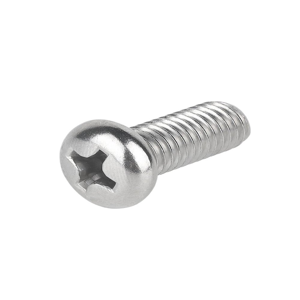 Single-Thread Multipurpose Wood Screws, 3.5 mm Phillips Pan Head, 304 Stainless Steel Machine Screws, M3.5 × 4–40 mm