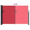 vidaXL Retractable Side Awning Red 140 x 600 cm view 4