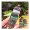 MCQWOMFQAK 7 cm Natural Striped Fluorite Crystal Hexagonal Point Stone, xiaguolingsm (One Size) view 1