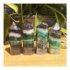 MCQWOMFQAK 7 cm Natural Striped Fluorite Crystal Hexagonal Point Stone, xiaguolingsm (One Size) view 2