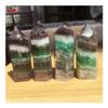MCQWOMFQAK 7 cm Natural Striped Fluorite Crystal Hexagonal Point Stone, xiaguolingsm (One Size) view 3