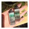MCQWOMFQAK 7 cm Natural Striped Fluorite Crystal Hexagonal Point Stone, xiaguolingsm (One Size) view 4