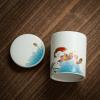 LAPADULA Chinese Retro Ceramic Tea Canister with Lid view 4
