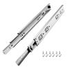 400 mm Full-Extension Drawer Slides, 8 Pairs (16 Pieces), Ball-Bearing, 45 mm Groove Height, Up to 45 kg view 1