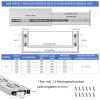 400 mm Full-Extension Drawer Slides, 8 Pairs (16 Pieces), Ball-Bearing, 45 mm Groove Height, Up to 45 kg view 2