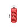 1 Pc Red Medium-Load Compression Die Spring, OD 22 mm x ID 11 mm view 2