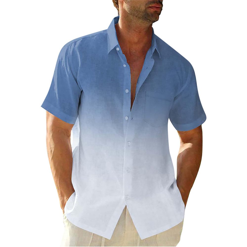 KONG JIMFAN Men's Shirt T-Shirt for a 60th Birthday, Blue, M