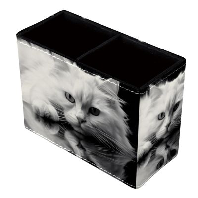 VTGHDEEQ Desk Pen Holder, Pencil Holder, Angry Cat, Office Supplies