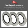 PROPFE Solid Nichrome Heating Flat Wire, 0.15 mm Thick, 12 mm Wide view 3