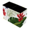 VTGHDEEQ Makeup Brush Holder and Desk Organizer with Tropical Palm Leaf Design view 1