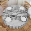 MKNAZ “Winter on Snowy” Printed Round Fabric Tablecloth, 152.4 cm view 1