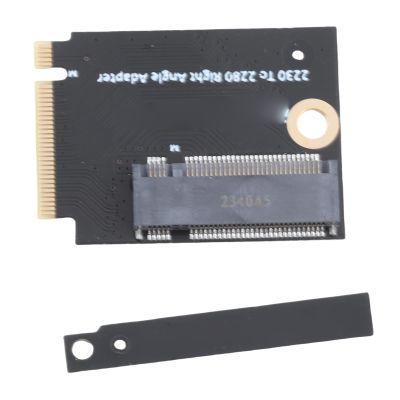 Annadue ROG Ally 2230 to 2280 SSD Expansion Card, NVMe M-Key NGFF M.2 PCIe 4.0/3.0 Gold-Finger 90-Degree Adapter, Black