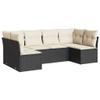 Festnight 6-Piece Black PE Rattan Lounge Set - 223 view 2