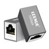 LEENUE Cat 7 Network Cable Coupler, 10 Gbps, 600 MHz, Silver Gray, 2-Pack view 1