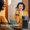 Dubbulon Silicone Suction Cup Phone Holder, Versatile Self-Adhesive Mount, Black/Pink view 2
