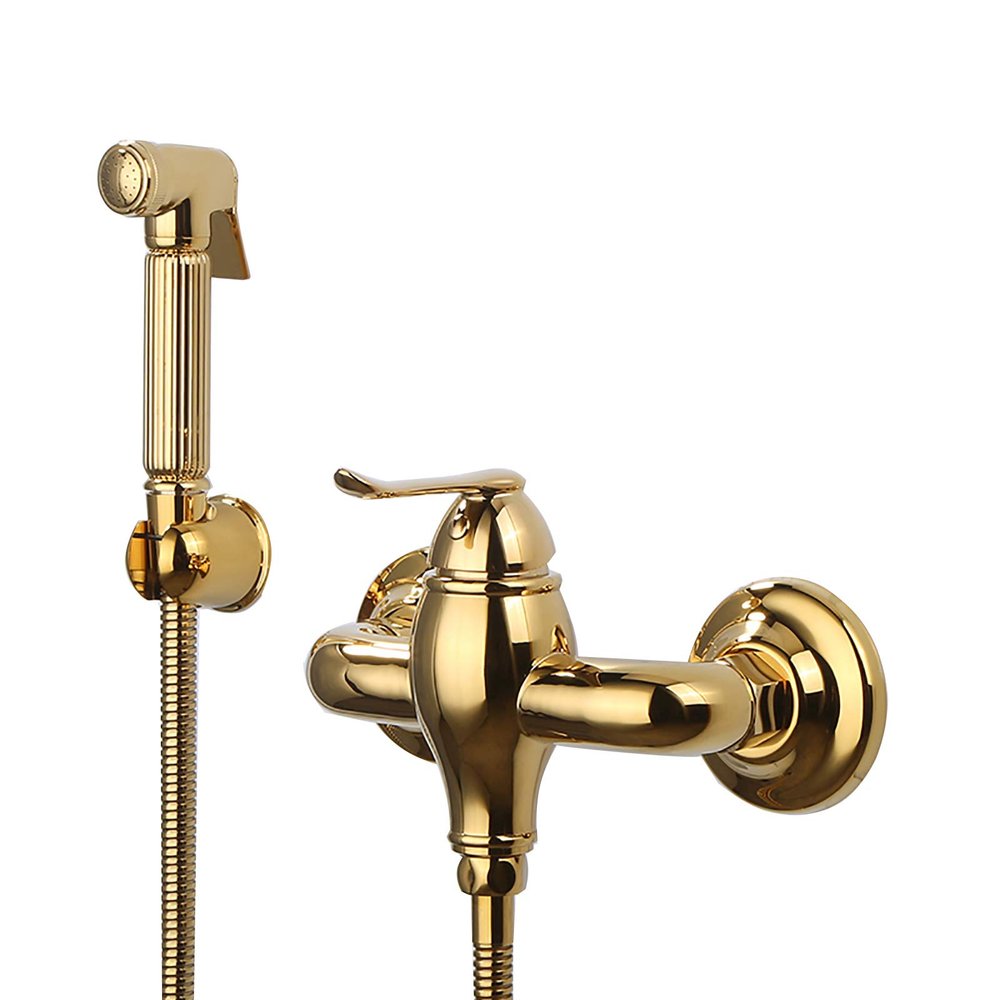 Titanium Gold Handheld Bidet Sprayer for Toilets, Hot and Cold Water, Type A