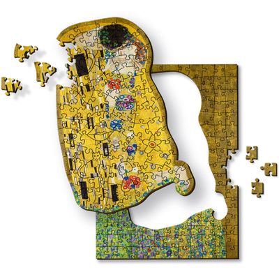 Trefl Wooden Puzzle, 200 Pieces, The Kiss, Gustav Klimt