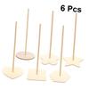 TOPBATHY 6-Piece Wooden Donut Display Stands, Random Colors view 2
