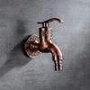Antique Carved Zinc-Alloy Bibcock Wall-Mounted Retro Faucet, MCI-B051 view 1