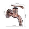 Antique Carved Zinc-Alloy Bibcock Wall-Mounted Retro Faucet, MCI-B051 view 2