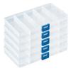 DSM Connection Technology Organizer Box with 15 Adjustable Compartments, Plastic, 5-Pack view 1