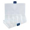 DSM Connection Technology Organizer Box with 15 Adjustable Compartments, Plastic, 5-Pack view 2