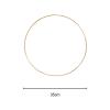 Folpus 2-Pack Circular Metal Wreath Frames, DIY Craft Rings, 3.5 mm x 35 cm view 3