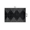 Rugshop Bohemian Stripe Rug, Stain-Resistant, Black, 70 x 120 cm view 2