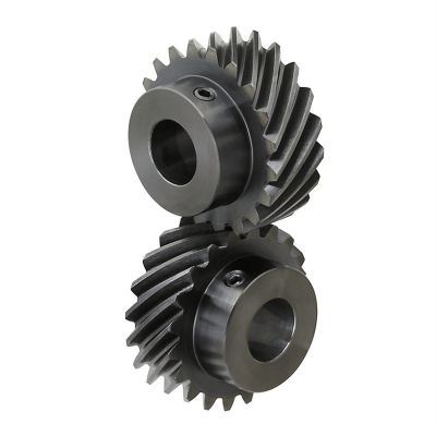 Conical umbrella gears with bore, 2 pcs, 1 module, 26/30 teeth, 90° offset, 10–16 mm inner bore