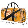 Personalized Travel & Sports Duffel Bag – Foldable Weekender, Sunflowers & Roses view 4
