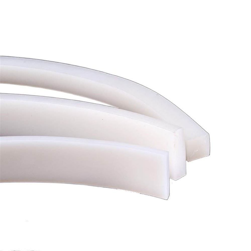 Solid Heat-Resistant Square Silicone Rubber Sealing Strip, 2–20 mm