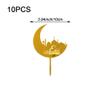 Eid Mubarak Acrylic Cupcake Toppers, 10-Piece Set view 4