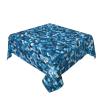 Tablecloth, 152 cm, Washable, Vintage Blue Sequin Print view 2