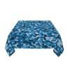 Tablecloth, 152 cm, Washable, Vintage Blue Sequin Print view 3