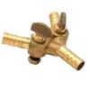 3-Way Y Barb Brass Shut-Off Ball Valve for 8 mm/10 mm Hoses, 10 mm view 4