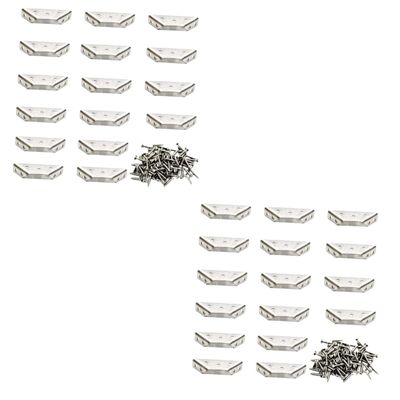 32 Sets Stainless Steel Shelf Brackets for Wall Mounting