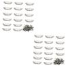 32 Sets Stainless Steel Shelf Brackets for Wall Mounting view 1