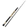 VIQUTRG 1.65 m/1.8 m/1.95 m/2.1 m Spinning Rod, Solid Fiberglass, 30 kg, Trolling/Casting Jig, Deep-Sea Boat Rod (Black, 2.1 m Spinning) view 1