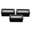 3-Pack Small Indoor Hygrometer Thermometers, Black ABS view 1