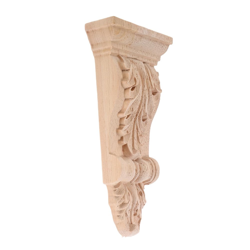 Carved European-Style Wooden Corbel for Door Arches and Beams